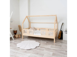 Dětská domečková postel z masivu borovice LUNA L 20 - 180x80 cm