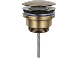 Sapho Umyvadlová výpust 5/4“, click-clack, velká zátka, 5-65mm, bronz CV1110BR