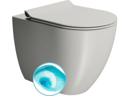 GSI PURA WC mísa stojící, Swirlflush, 36x55cm, spodní/zadní odpad, cenere dual-mat 889017