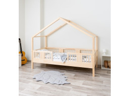 Dětská domečková postel z masivu borovice LUNA S 20 - 160x80 cm