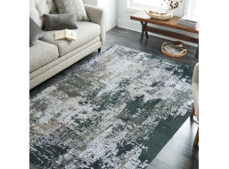 Kusový koberec HONOR Aged - šedý/zelený