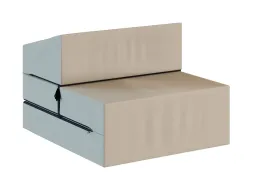 Rozkládací pěnové křeslo (matrace) GARDEN - 70x200x14 cm - béžové