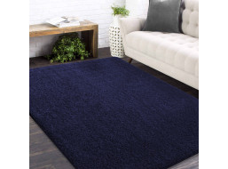 Moderní koberec SHAGGY CAMIL - tmavě modrý