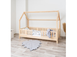 Dětská domečková postel z masivu borovice NIKO L 10 - 160x80 cm