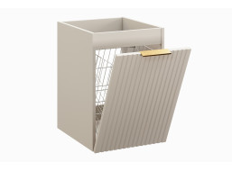 Koupelnová závěsná skříňka ADÉLA - nízká spodní s košem na prádlo - bez horní desky - kašmírová