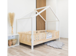 Dětská domečková postel z masivu borovice NIKO S 10 - 160x80 cm