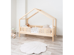 Dětská domečková postel z masivu borovice NIKO S 20 - 160x80 cm