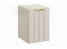 Koupelnová závěsná skříňka ADÉLA - nízká spodní s košem na prádlo - kašmírová