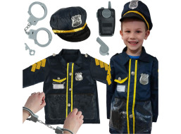 Karnevalový kostým - Policista s pouty 3-8 let