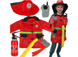 Karnevalový kostým - Hasiče s vysílačkou 3-8 let