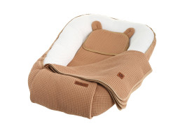 Hnízdečko (kokon) pro miminko - BABYMAM AIR 3D SAFE SLEEP SET - cappuccino