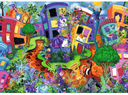 RAVENSBURGER Puzzle Abstraktní svět berušek 1000 dílků