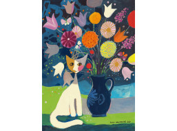 SCHMIDT Puzzle Bílá kočka 1000 dílků