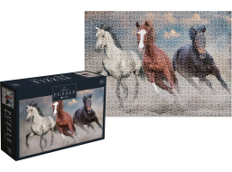 INTERDRUK Puzzle Wild Horses 1: Tři divocí koně 1000 dílků