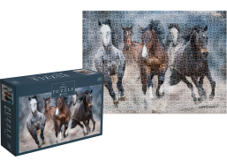 INTERDRUK Puzzle Wild Horses 3: Cválající koně 1000 dílků
