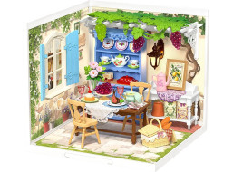 RoboTime 3D dřevěná skládačka Miniatura domečku Letní veranda