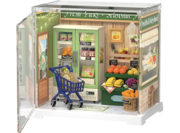RoboTime 3D dřevěná skládačka Miniatura domečku mini Prodejna ovoce a zeleniny