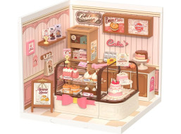 RoboTime 3D dřevěná skládačka Miniatura domečku Cukrárna Tasty