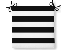 Podsedák na židli MIA PATIO FELIPE 40x40 cm - černý