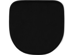 Podsedák na židli MARIE 39x38 cm - černý