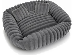 Pelíšek pro psy TOLA 70x80 cm - šedý