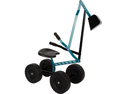 small foot Bagr s kolečky modrý