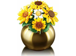 Sluban Flowers M38-P8062 Kytice slunečnic a kopretin ve váze