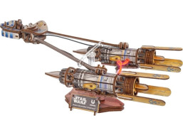 Ugears 3D dřevěná mechanická skládačka Star Wars Závodní kluzák Anakin Skywalker