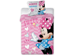 Dětské bavlněné povlečení do postýlky 135x100 cm - Myška Minnie - Sweet