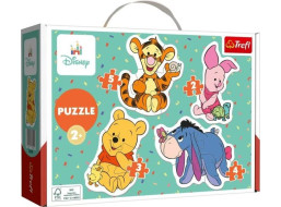 TREFL Baby puzzle Medvídek Pú 4v1 (2,3,4,5 dílků)