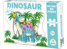 DOHÁNY Podlahové obrysové puzzle Dinosaurus 12 dílků