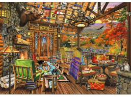 BLUEBIRD Puzzle Adirondacková veranda 2000 dílků