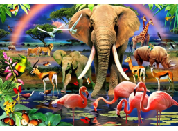 BLUEBIRD Puzzle Africká savana 1000 dílků