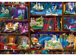 BLUEBIRD Puzzle Dobrodružství v knihovně 1000 dílků