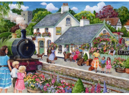 RAVENSBURGER Puzzle Domeček u tratě 1000 dílků