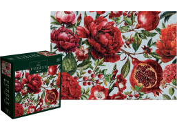 INTERDRUK Puzzle Flowers: Červené květy 500 dílků