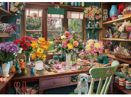 RAVENSBURGER Puzzle No.13 Květinové kouzlení 1000 dílků