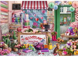 RAVENSBURGER Puzzle Květinový obchůdek 1000 dílků