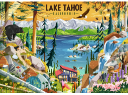 RAVENSBURGER Puzzle Průzračné jezero Tahoe 1000 dílků
