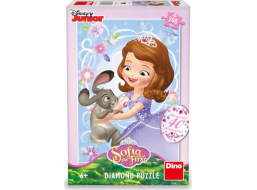DINO Puzzle s drahokamy Sofie a králíček 200 dílků