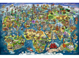 RAVENSBURGER Puzzle Svět na mapě 5000 dílků