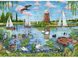 RAVENSBURGER Puzzle Tajemství života v Anglii 1000 dílků