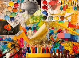 RAVENSBURGER Puzzle Umělecký ateliér 500 dílků