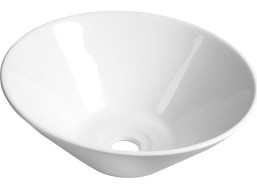 Aqualine COMILLAS keramické umyvadlo na desku, 42x15 cm, bílá BH7012