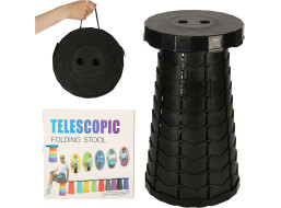 Skládací kempingová stolička - černá