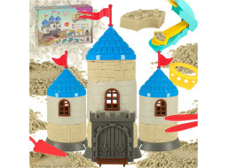Kreativní sada kinetického písku 750 g - Stavba hradu