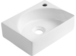 Aqualine RUBIC keramické umývátko 34x25cm, bílá NP452