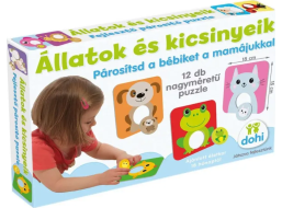 DOHÁNY Baby vkládačka Zvířata s mláďátky