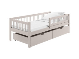 Dětská postel z masivu EDI se šuplíky - 200x90 cm - KAŠMÍROVÁ