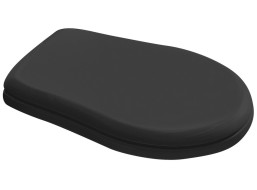 Kerasan RETRO WC sedátko Soft Close, černá mat/chrom 108831N